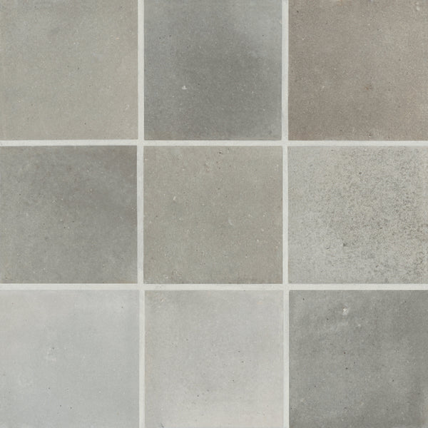 Bedrosians Celine 4" x 4" Matte Porcelain Floor & Wall Tile in Greige | Item Code 100003126