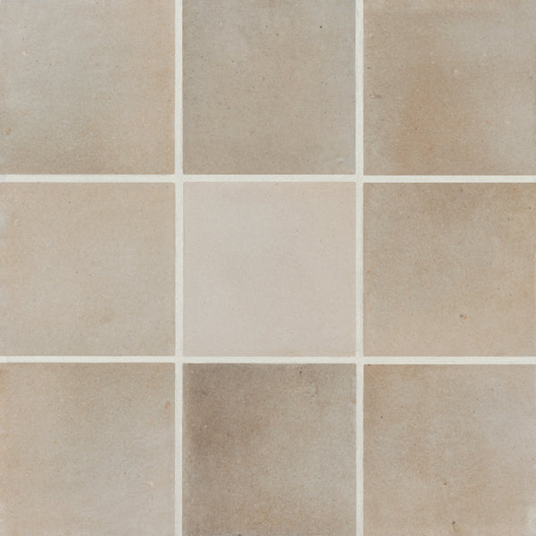 Bedrosians Celine 4" x 4" Matte Porcelain Floor & Wall Tile in Taupe | Item Code 100003127