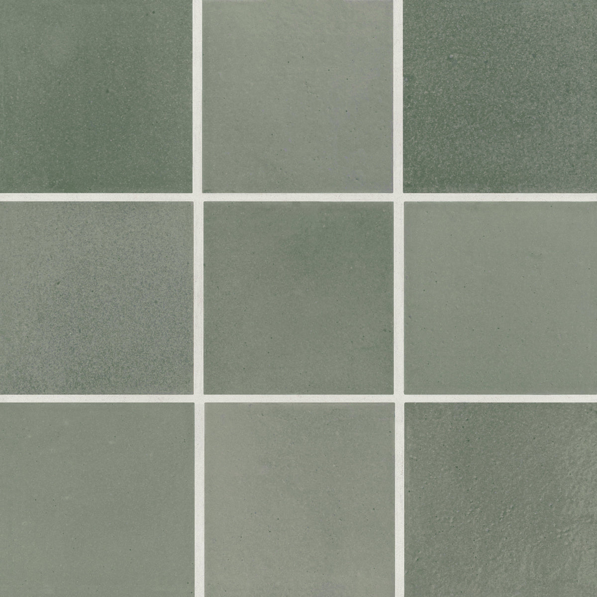 Bedrosians Celine 4" x 4" Matte Porcelain Floor & Wall Tile in Sage | Item Code 100003129