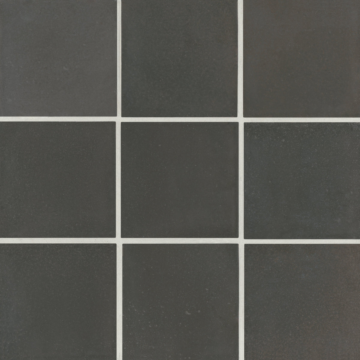 Bedrosians Celine 4" x 4" Matte Porcelain Floor & Wall Tile in Black | Item Code 100003131