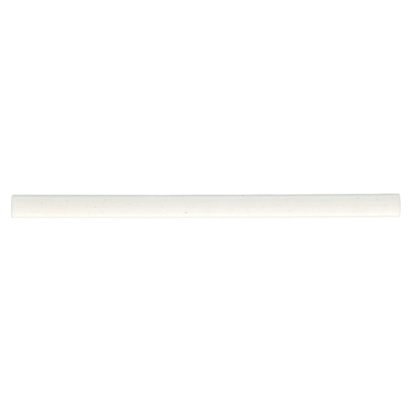 Bedrosians Celine 0.5" x 8" Matte Porcelain Jolly Trim in White | Item Code 100003139