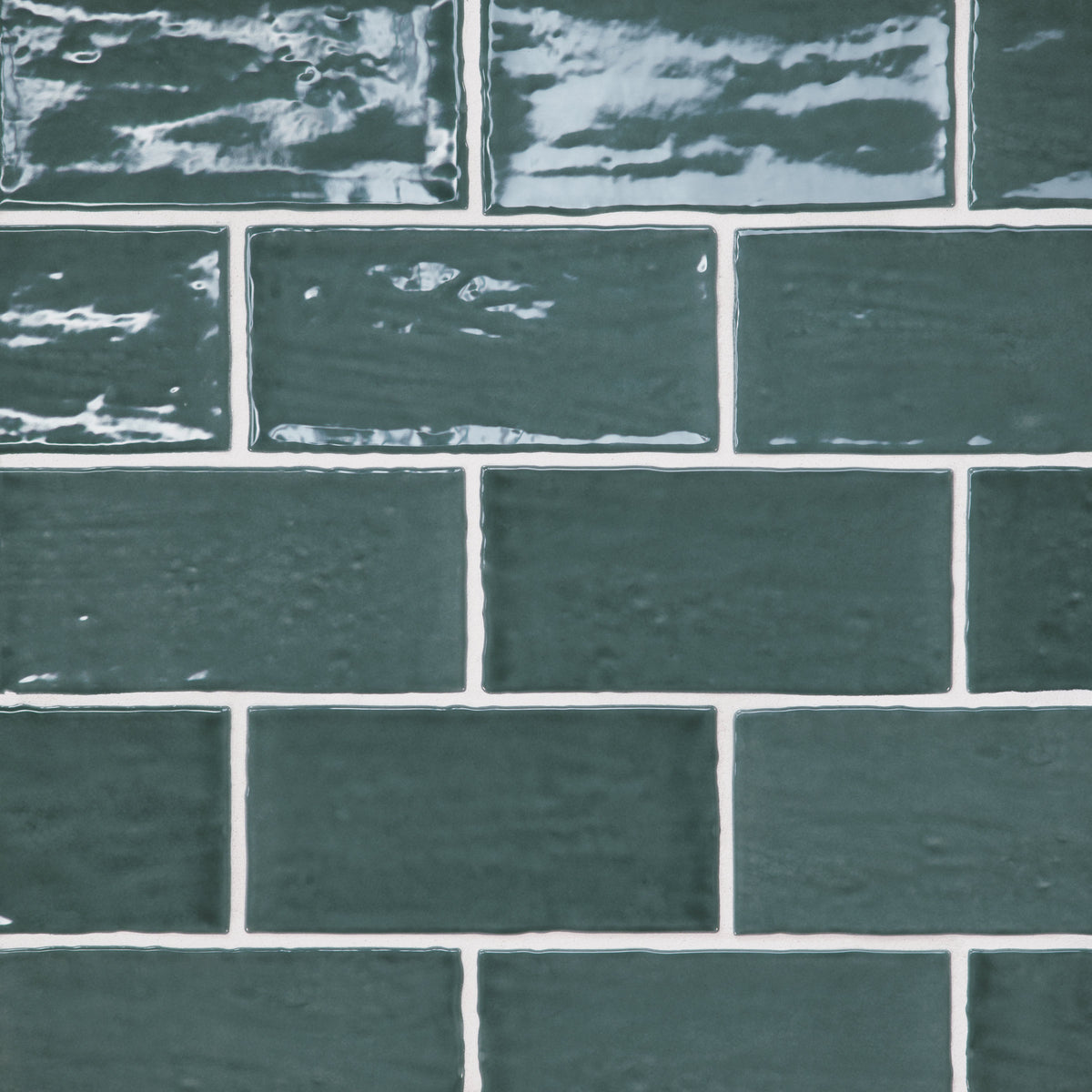 Bedrosians Marin 2.5" x 5" Ceramic Wall Tile in Ocean Teal | Item Code 100003155