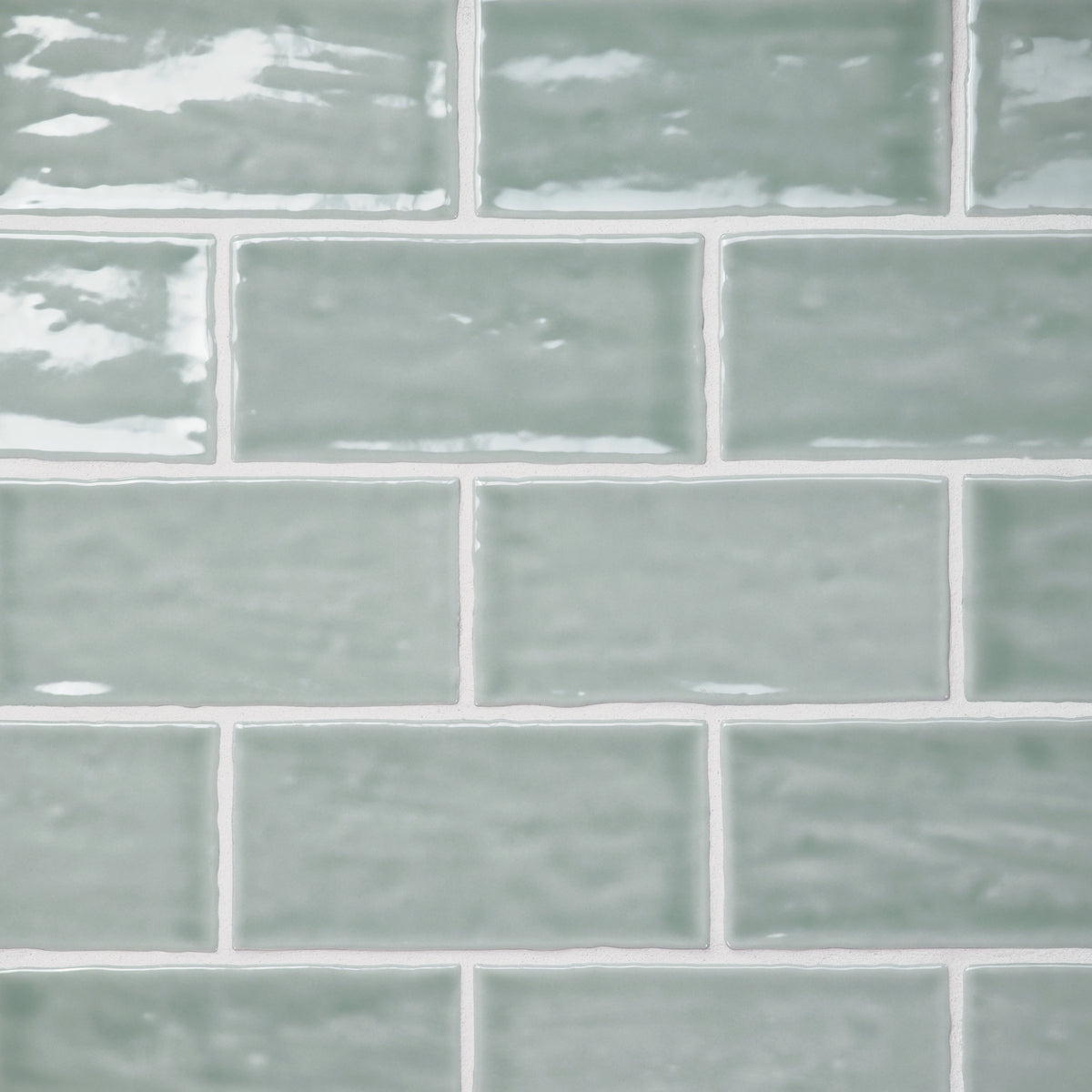 Bedrosians Marin 2.5" x 5" Ceramic Wall Tile in Aloe Green | Item Code 100003156