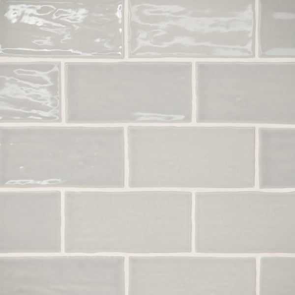 Bedrosians Marin 2.5" x 5" Ceramic Wall Tile in Pebble Gray | Item Code 100003158