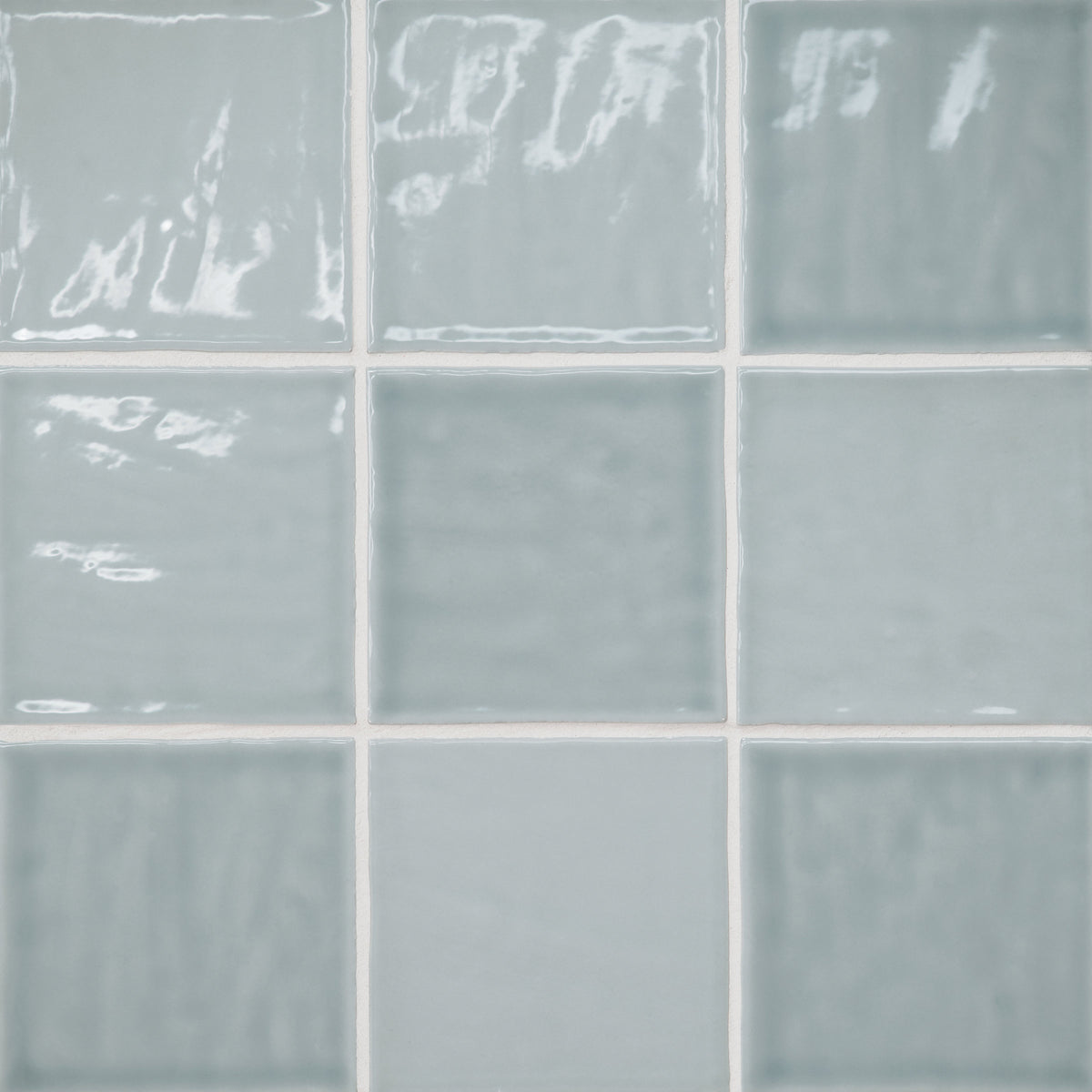 Bedrosians Marin 4" x 4" Ceramic Wall Tile in Misty Blue | Item Code 100003162
