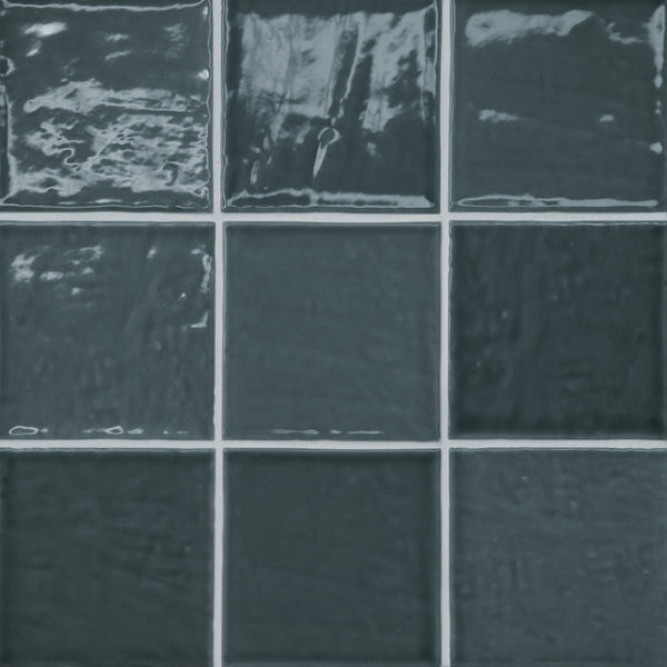 Bedrosians Marin 4" x 4" Ceramic Wall Tile in Midnight Tide | Item Code 100003163