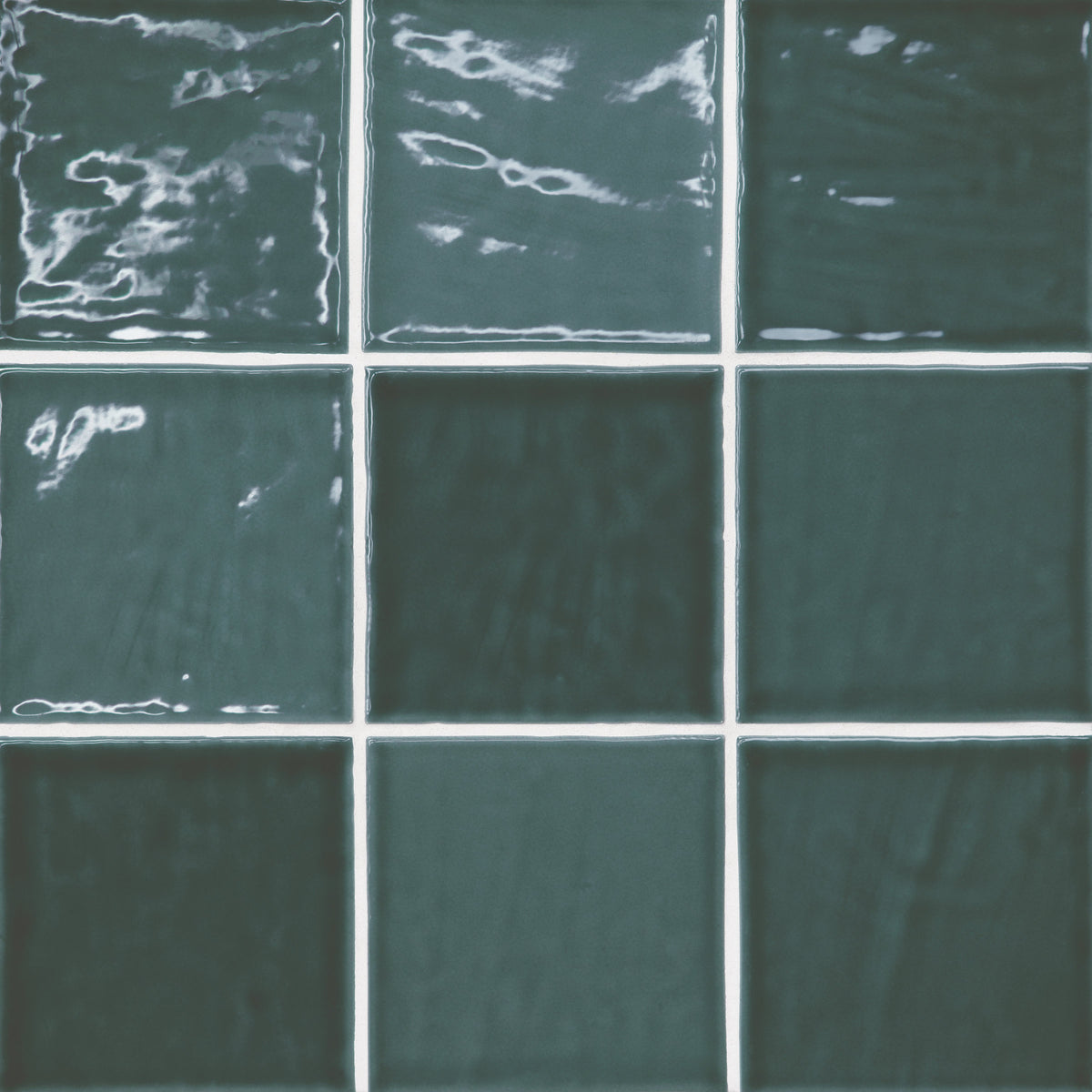 Bedrosians Marin 4" x 4" Ceramic Wall Tile in Ocean Teal | Item Code 100003164