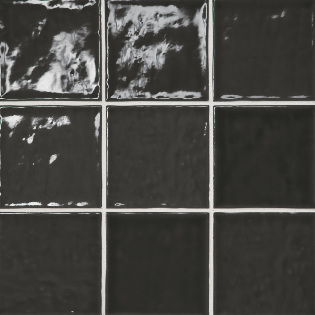 Bedrosians Marin 4" x 4" Ceramic Wall Tile in Black Sea | Item Code 100003170