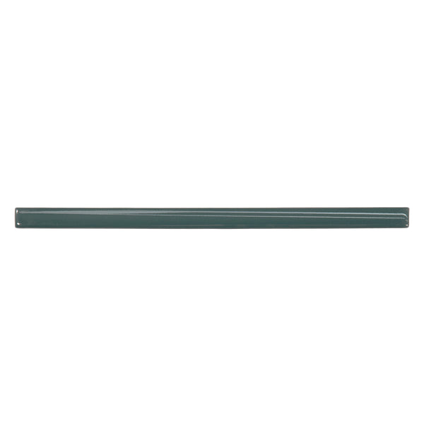Bedrosians Marin 0.5" x 12" Jolly Miter Edge Ceramic Trim in Ocean Teal | Item Code 100003182