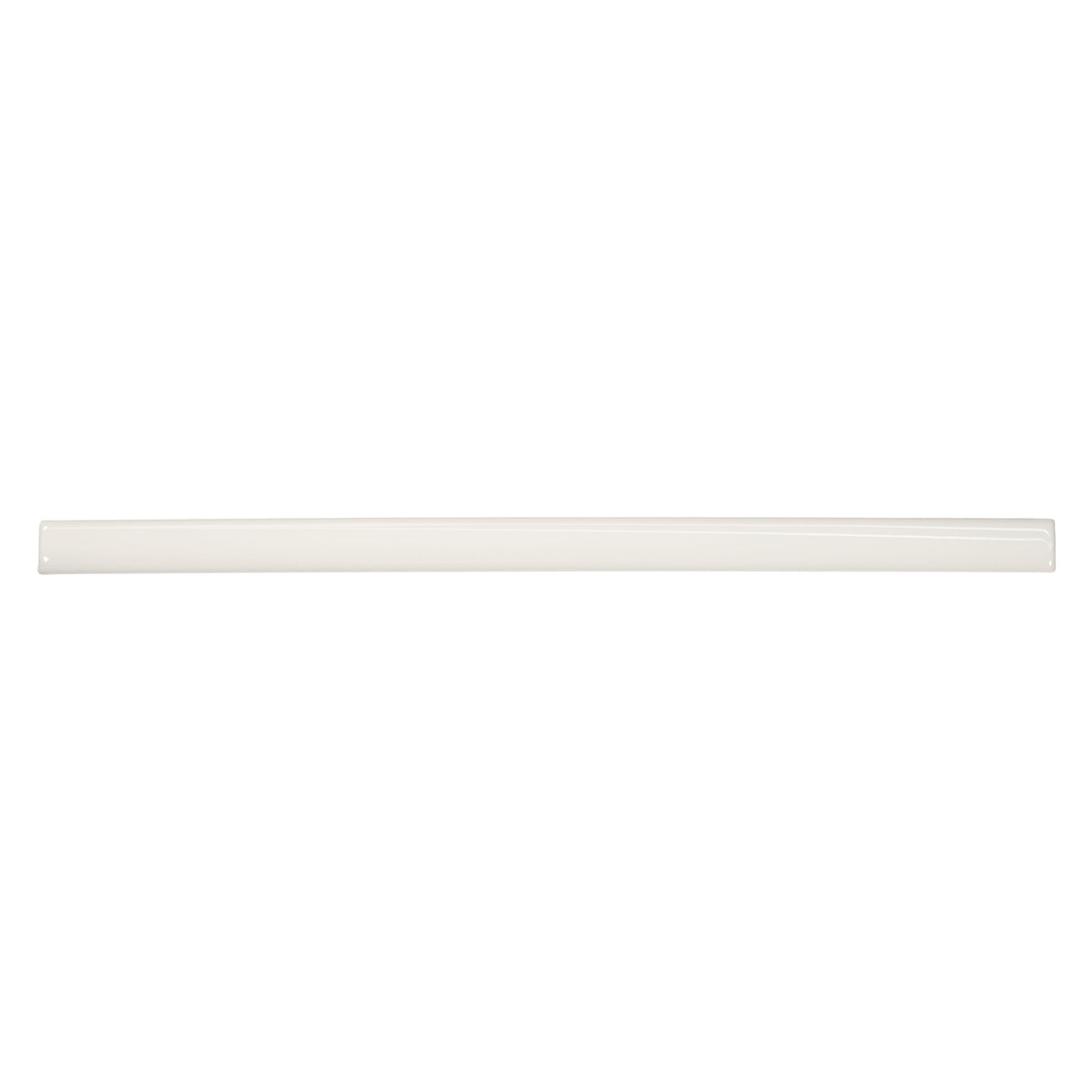 Bedrosians Marin 0.5" x 12" Jolly Miter Edge Ceramic Trim in Pearl White | Item Code 100003187