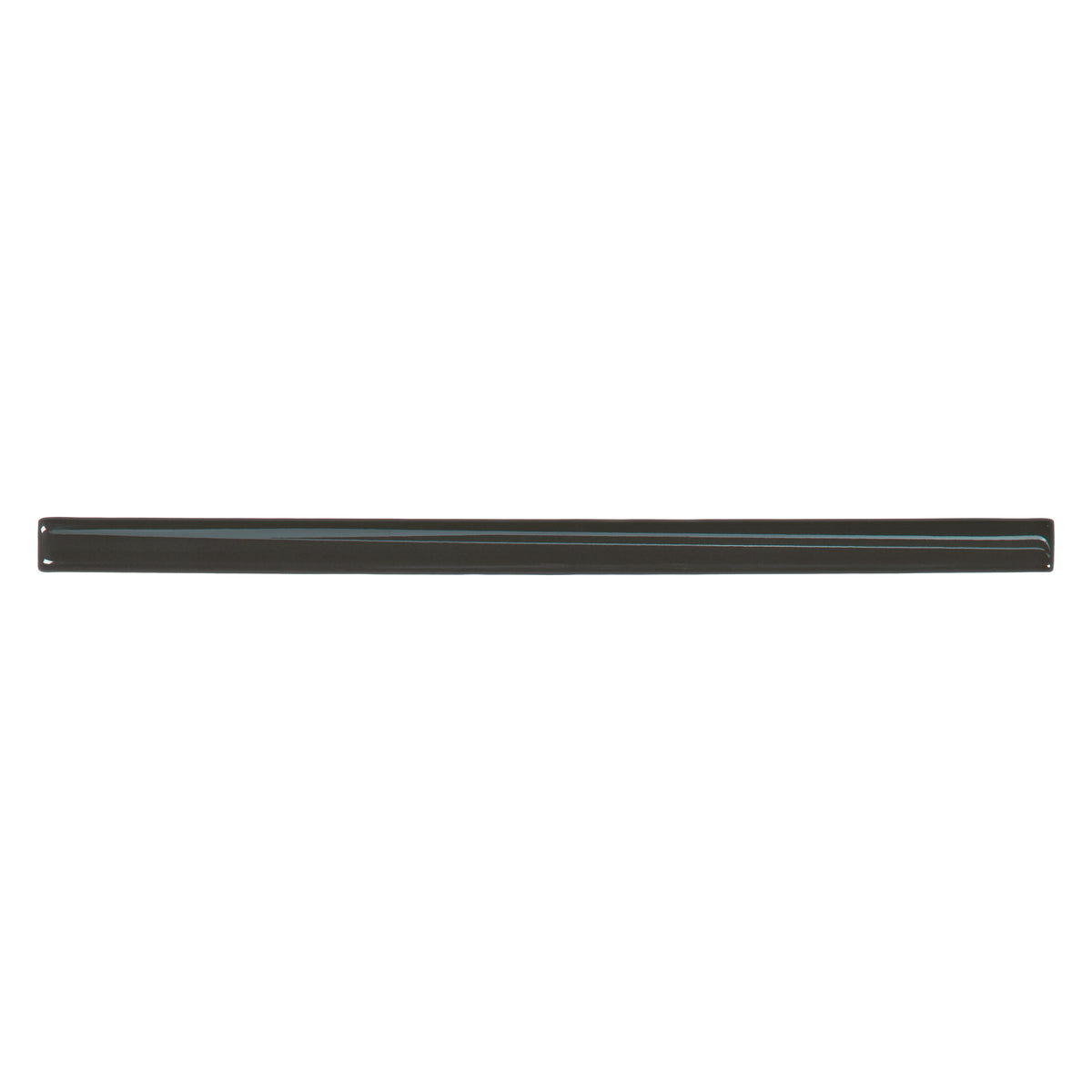 Bedrosians Marin 0.5" x 12" Jolly Miter Edge Ceramic Trim in Black Sea | Item Code 100003188