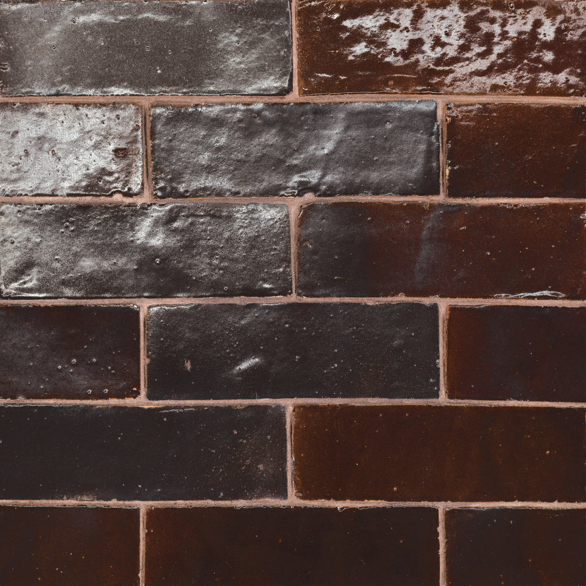Bedrosians Zagora 2" x 6" Glossy Zellige Field Tile in Maroon | Item Code 100003214