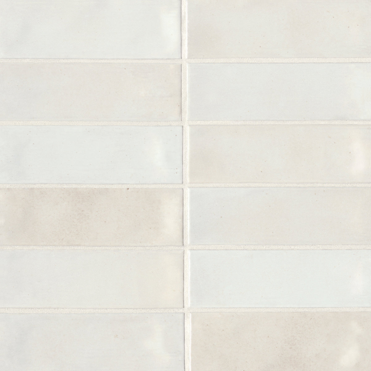 Bedrosians Celine 2" x 6" Glossy Porcelain Floor & Wall Tile in White | Item Code 100003430