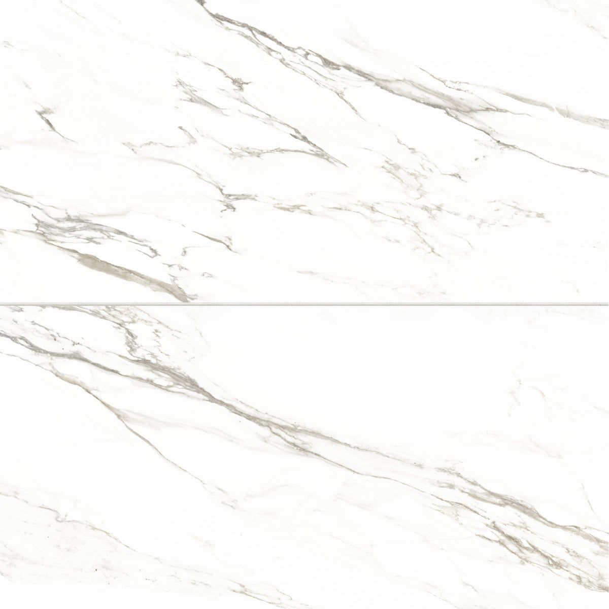 Bedrosians Prati 24" x 48" Polished Porcelain Field Tile in Calacatta Borghini Warm | Item Code 100003514