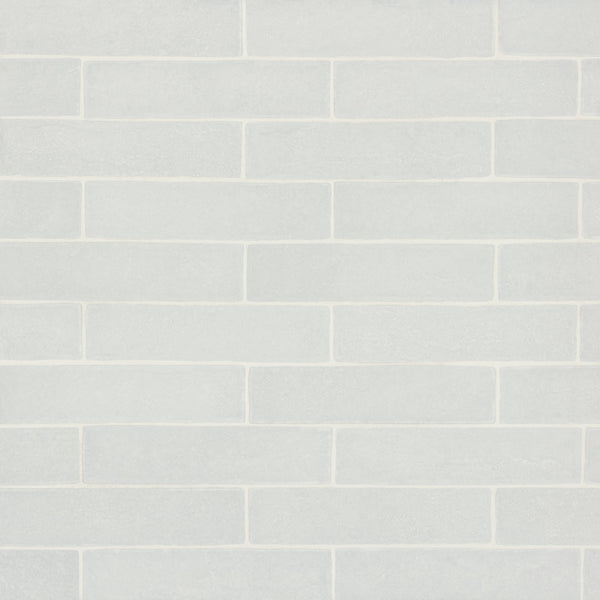 Bedrosians Montana 2.25" x 10" Matte Brick-Look Porcelain Field Tile in Glacier | Item Code 100004007