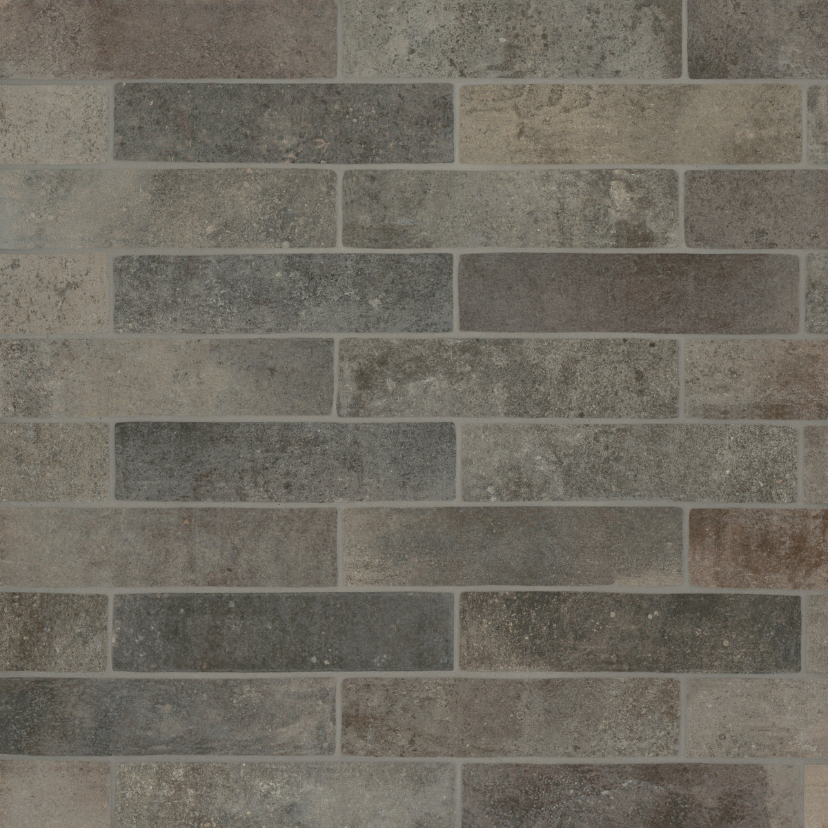 Bedrosians Montana 2.25" x 10" Matte Brick-Look Porcelain Field Tile in Rock Creek | Item Code 100004013