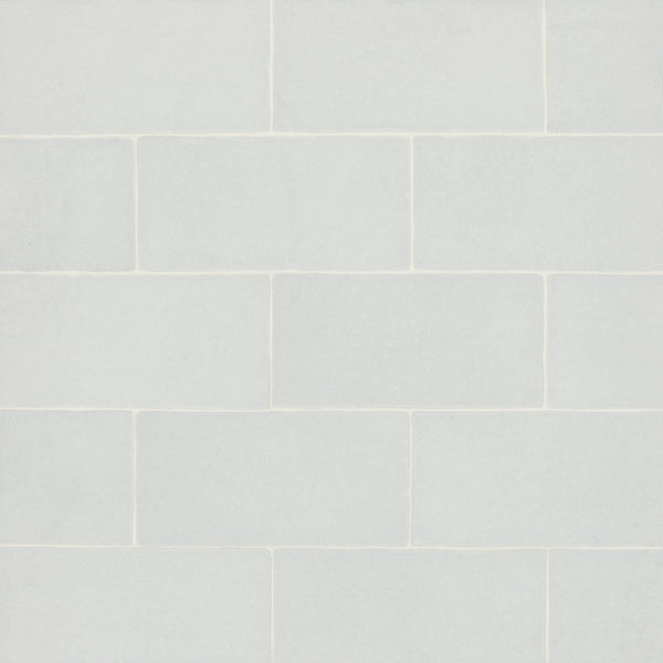 Bedrosians Montana 5" x 10" Matte Brick-Look Porcelain Field Tile in Glacier | Item Code 100004014