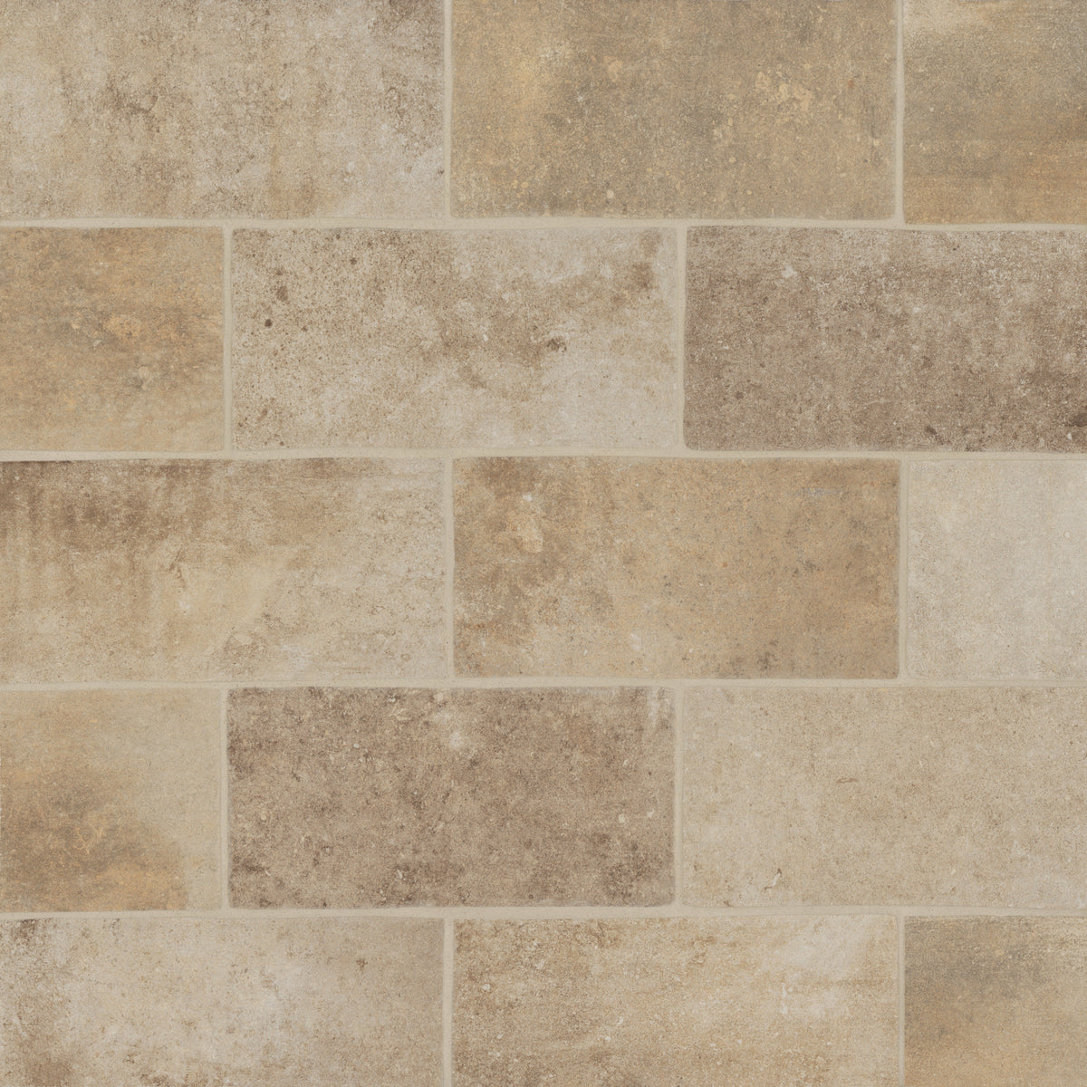 Bedrosians Montana 5" x 10" Matte Brick-Look Porcelain Field Tile in Flathead | Item Code 100004015