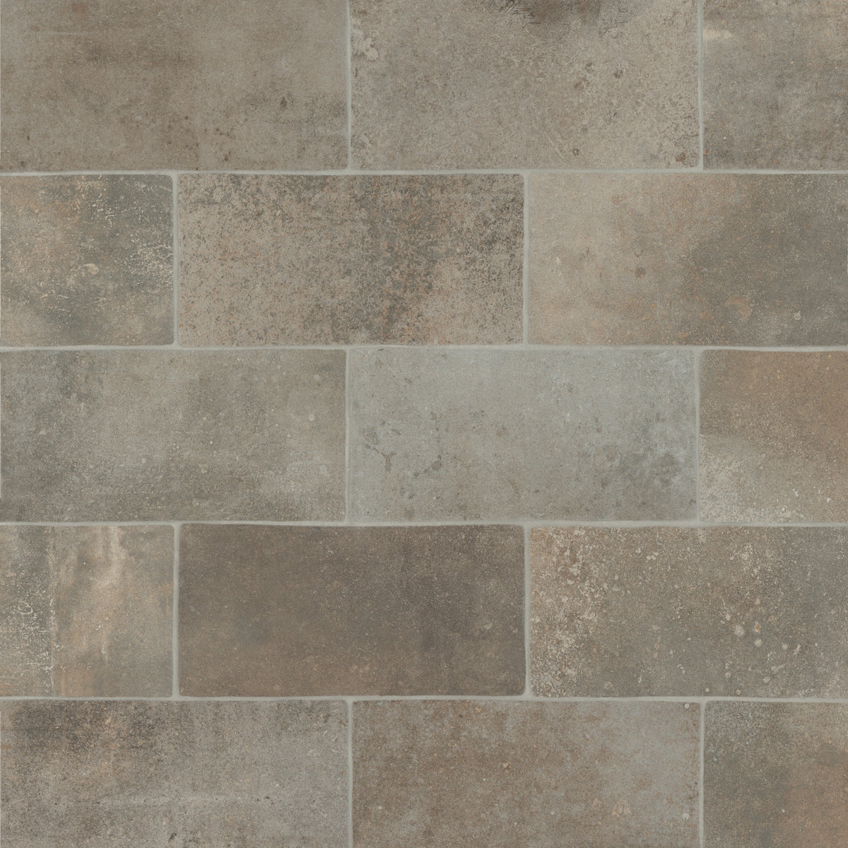 Bedrosians Montana 5" x 10" Matte Brick-Look Porcelain Field Tile in Silverbow | Item Code 100004016