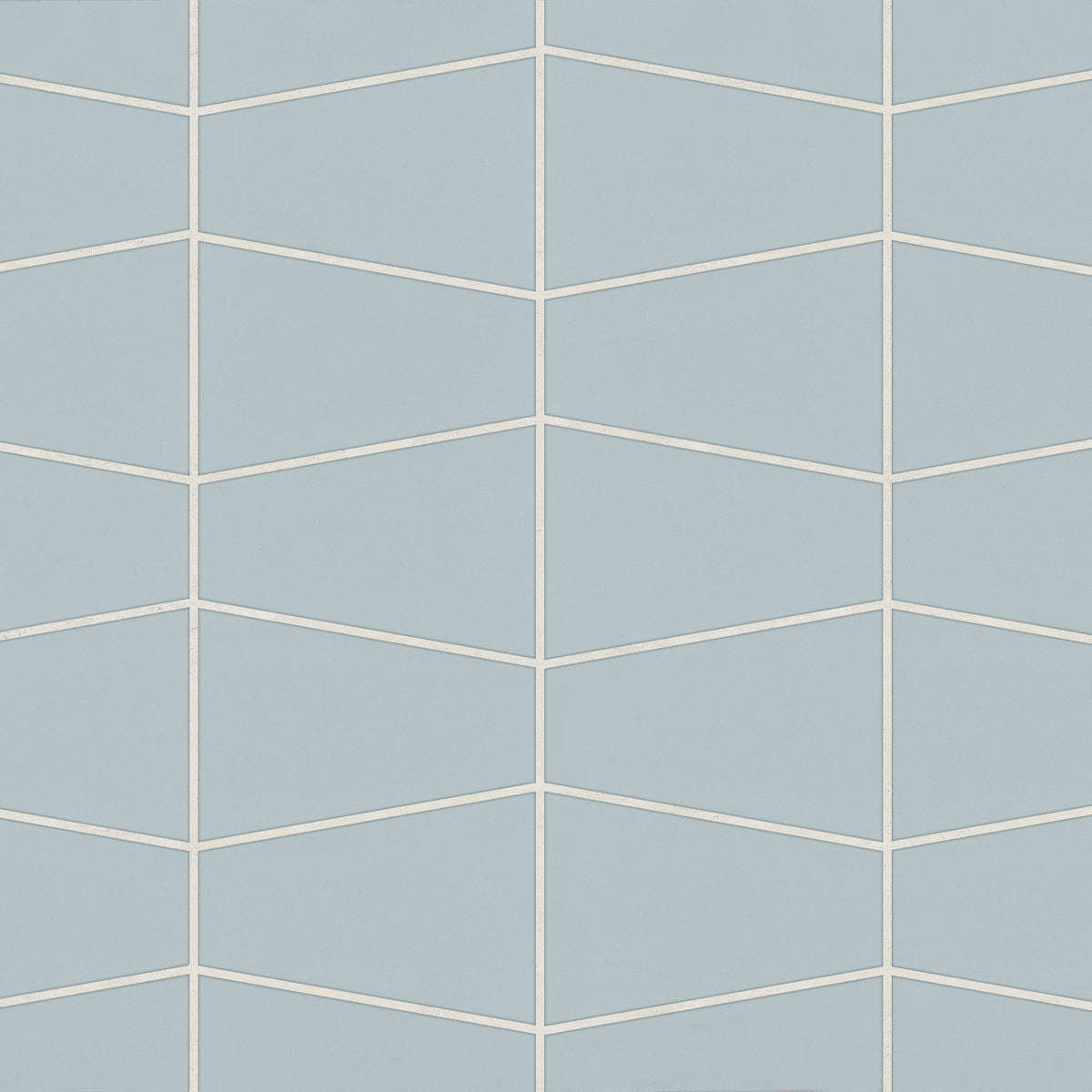 Bedrosians Marin Trapezoid Matte Porcelain Mosaic in Misty Blue | Item Code 100004041