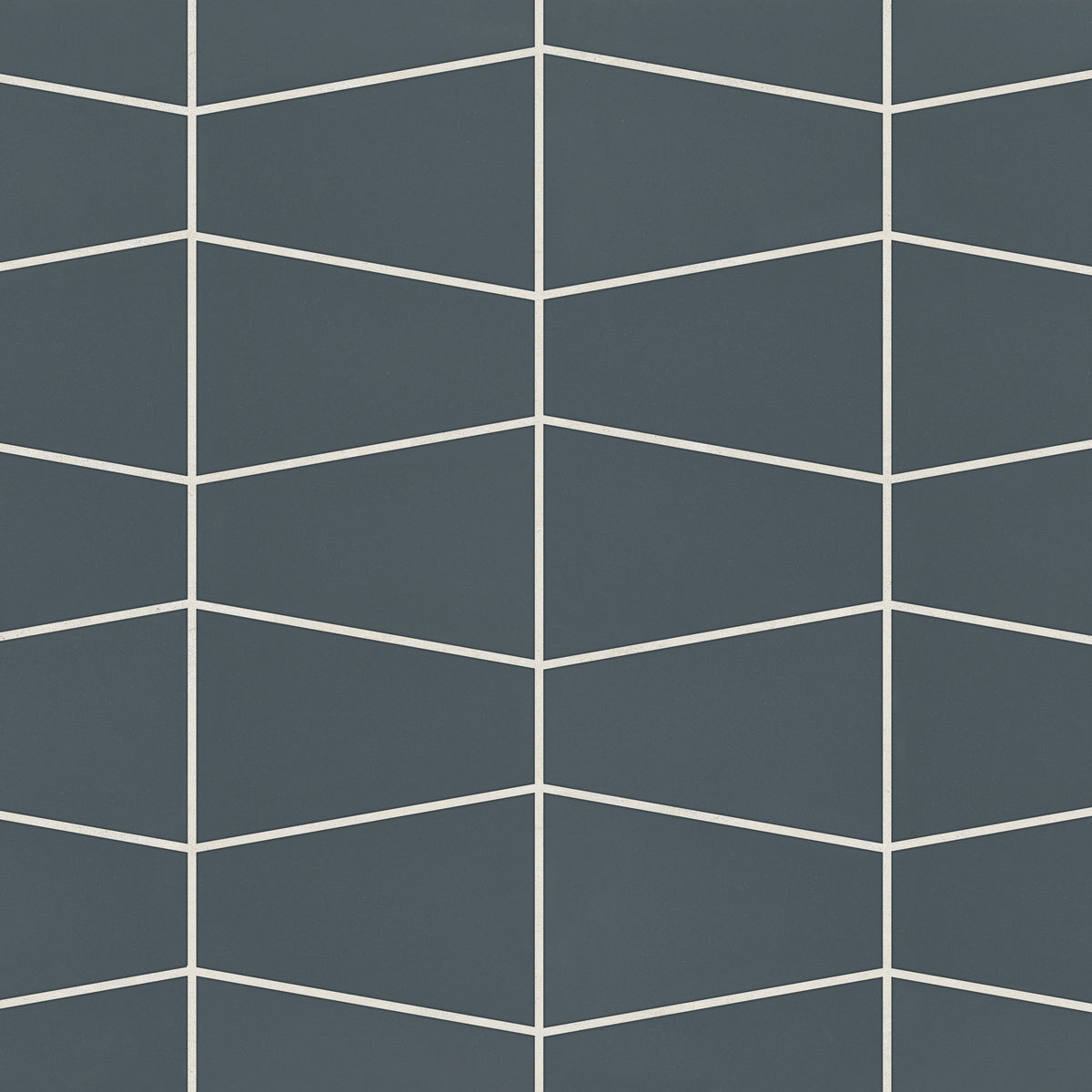 Bedrosians Marin Trapezoid Matte Porcelain Mosaic in Midnight Tide | Item Code 100004042