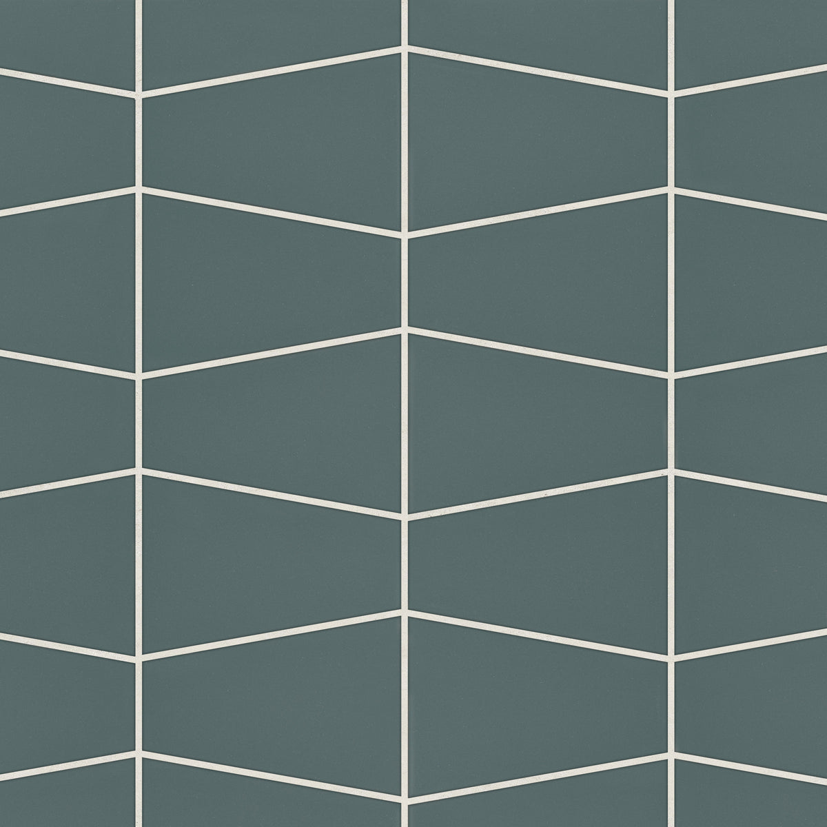Bedrosians Marin Trapezoid Matte Porcelain Mosaic in Ocean Teal | Item Code 100004043
