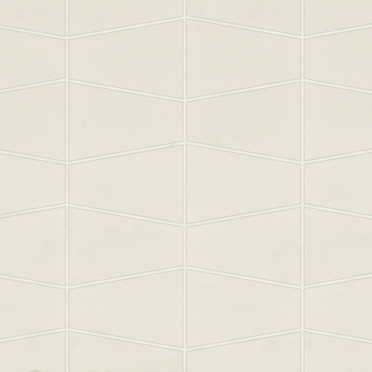 Bedrosians Marin Trapezoid Matte Porcelain Mosaic in Sand Dollar | Item Code 100004047