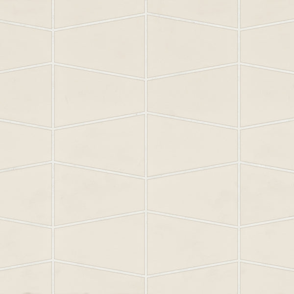 Bedrosians Marin Trapezoid Matte Porcelain Mosaic in Sand Dollar | Item Code 100004047