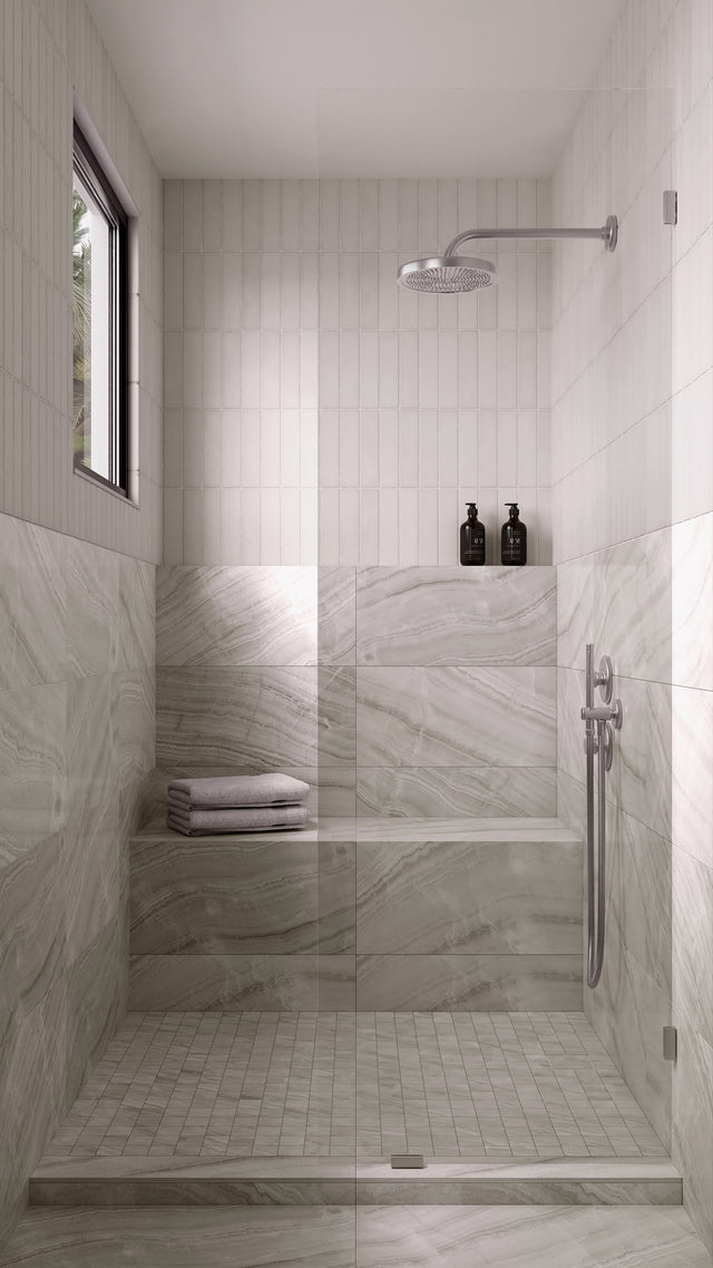 Makoto Shoji White Matte Ceramic Wall Tile (2.5x10) - Japanese-Inspired Subway Tile
