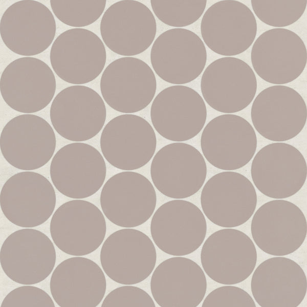 Bedrosians Marin 2" Penny Round Matte Porcelain Mosaic in Coastal Cliff | Item Code 100004791