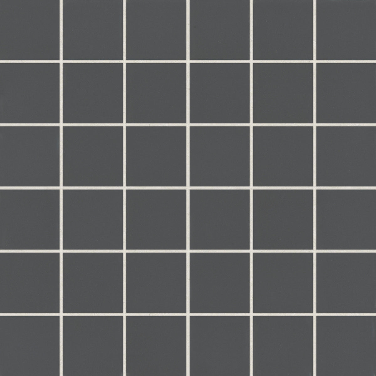 Bedrosians Marin 2" x 2" Square Matte Porcelain Mosaic in Black Sea | Item Code 100004804