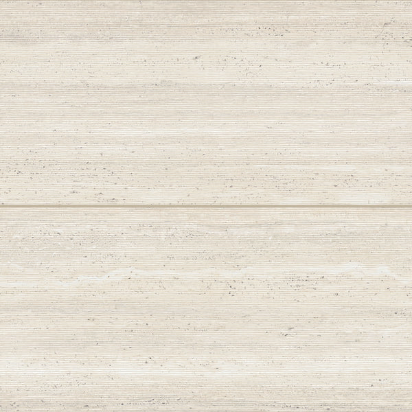 Bedrosians Sensi Roma 24" x 48" Satin Porcelain Wave Deco in Ivory | Item Code 100005401