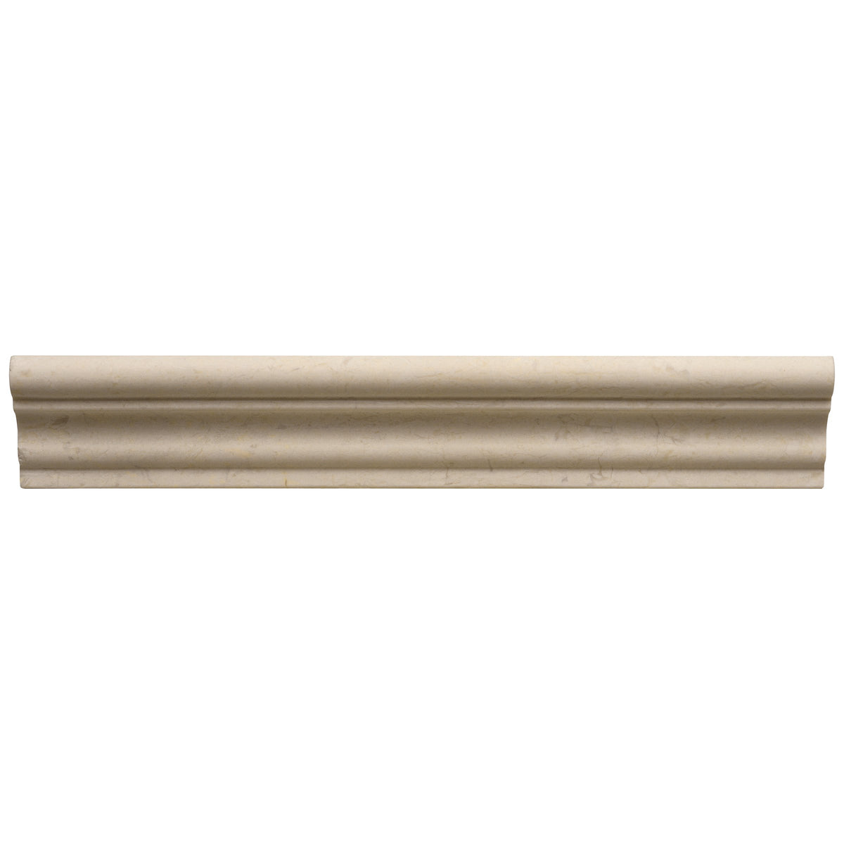 Bedrosians Caspian Bisque 2" x 12" Honed Marble Mesh Back Chair Rail | Item Code 100005484