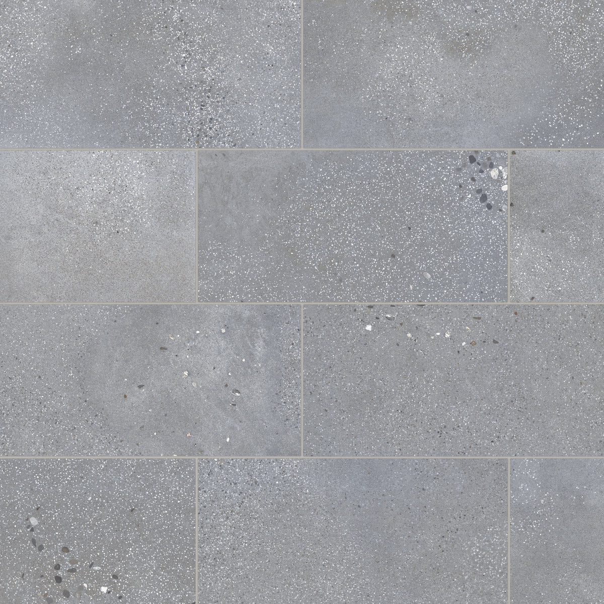 Bedrosians Area 51 12" x 24" Matte Porcelain Field Tile in Steel | Item Code 100005489