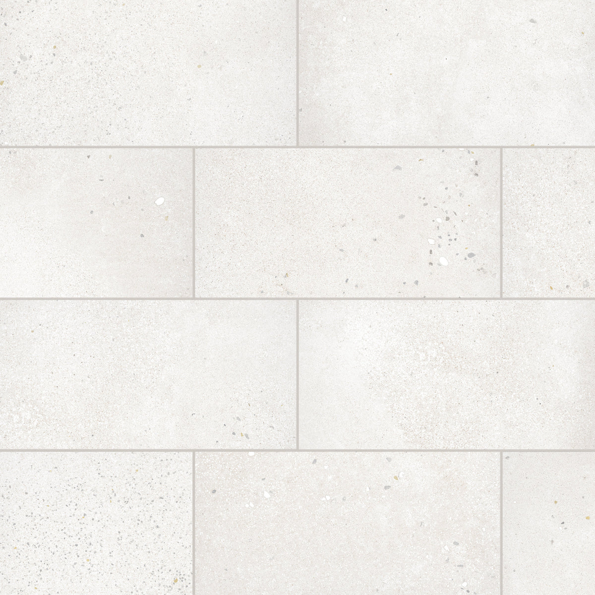 Bedrosians Area 51 12" x 24" Matte Porcelain Field Tile in White | Item Code 100005490