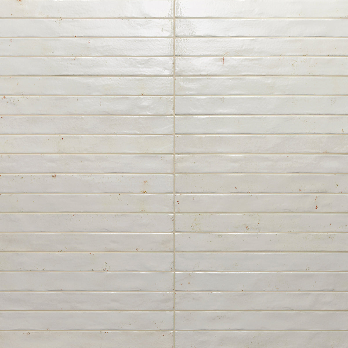 Bedrosians Chroma 2" x 18" Glossy Porcelain Field Tile in White | Item Code 100005920