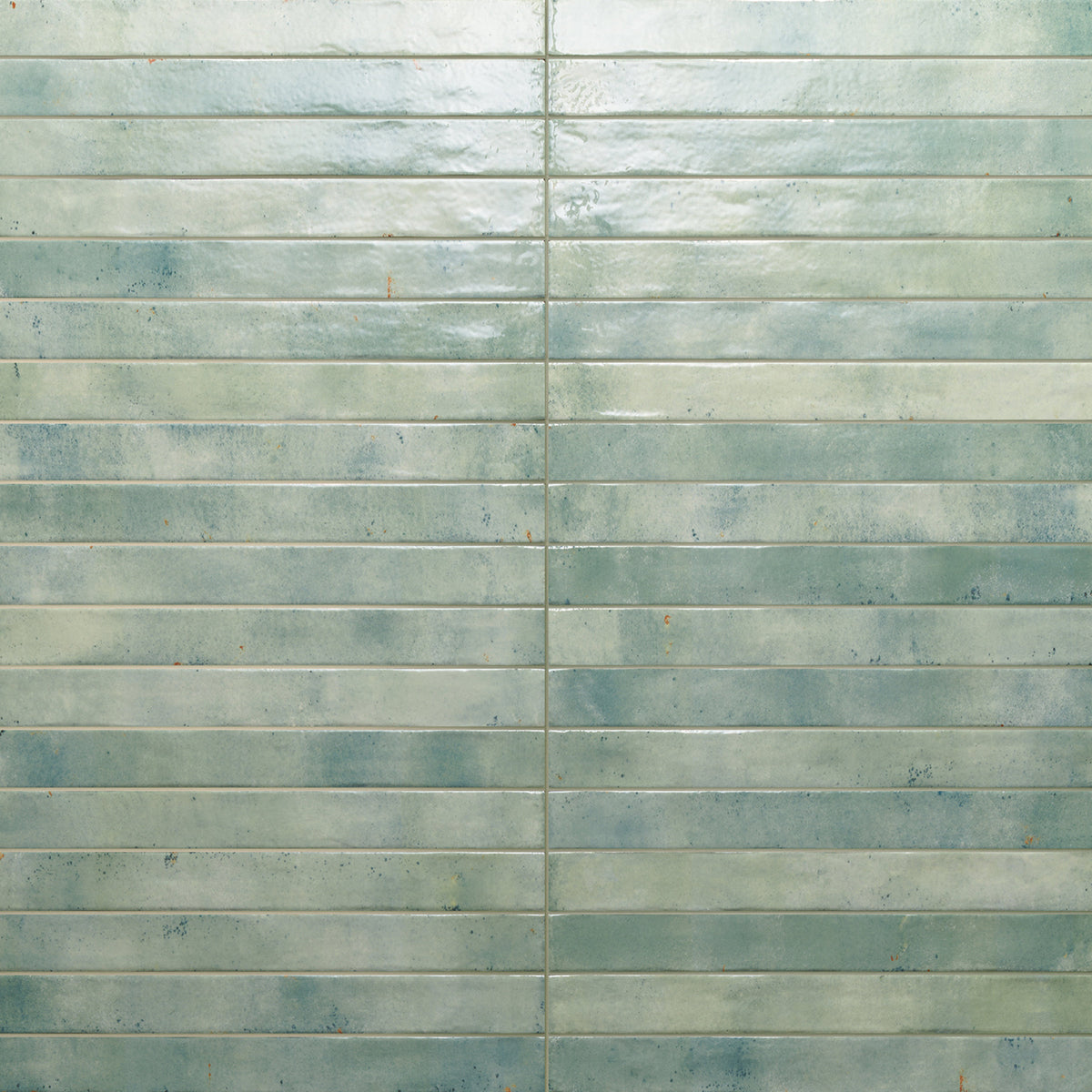 Bedrosians Chroma 2" x 18" Glossy Porcelain Field Tile in Aquamarine | Item Code 100005923
