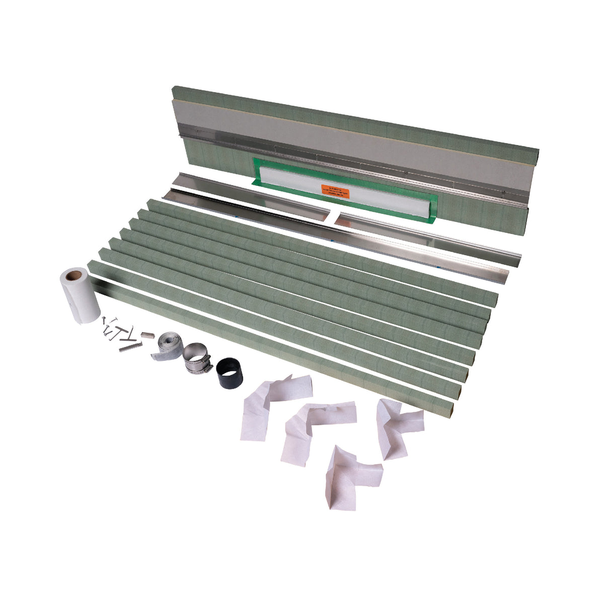 Bedrosians Oatey Wall Drain SS Wall Linear Drain Body Kit 48" #WALLD48 | Item Code 100006507