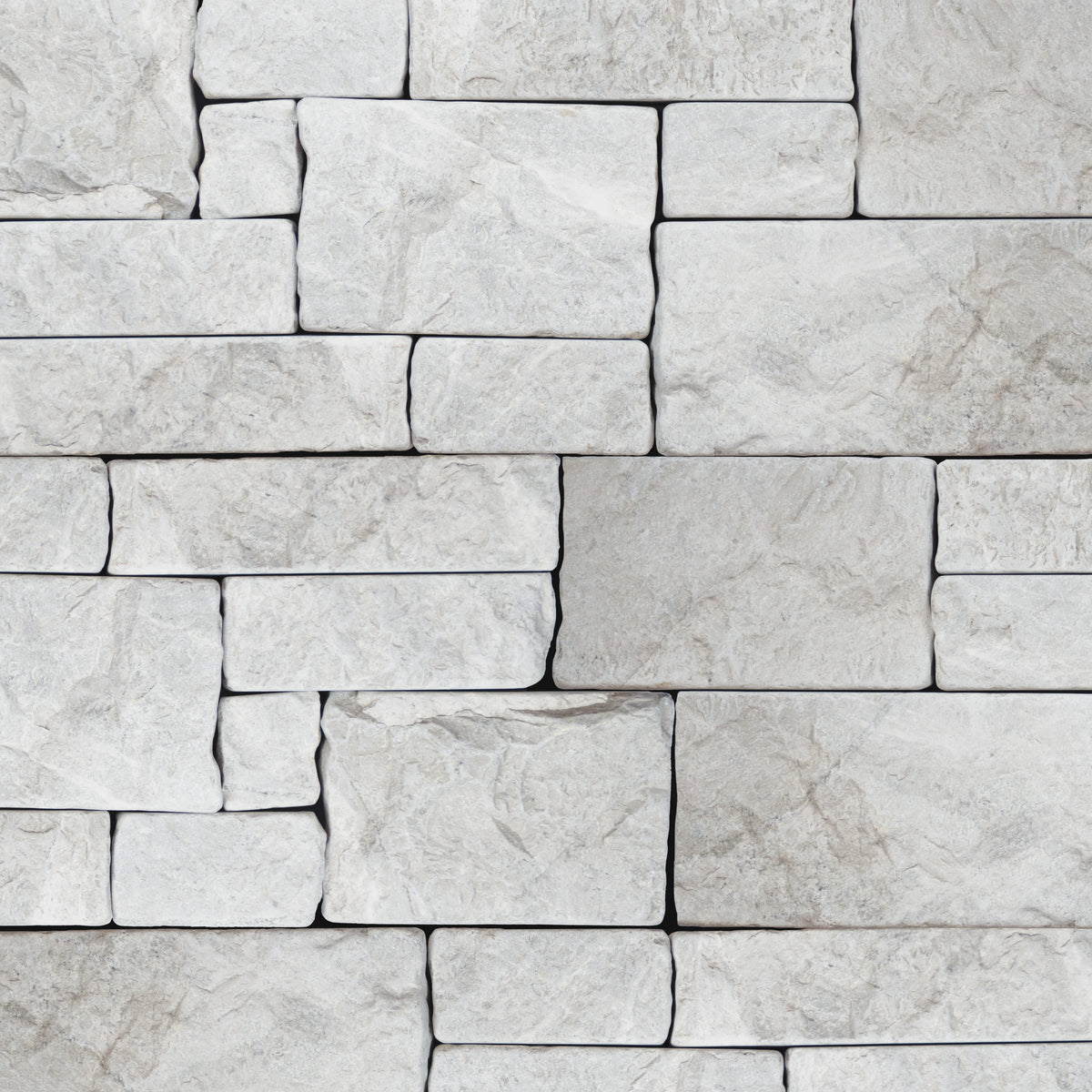 Bedrosians Tumbled Ledger 8" x 22" Marble Wired Mesh in Taupe | Item Code 100006898