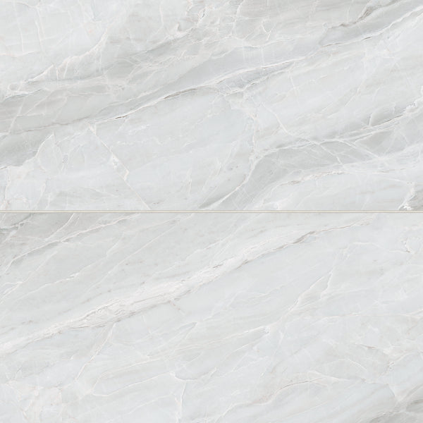 Bedrosians Magnifica Era 24" x 48" - 8mm Honed Porcelain Tile in Pietra Bianca | Item Code 100007414