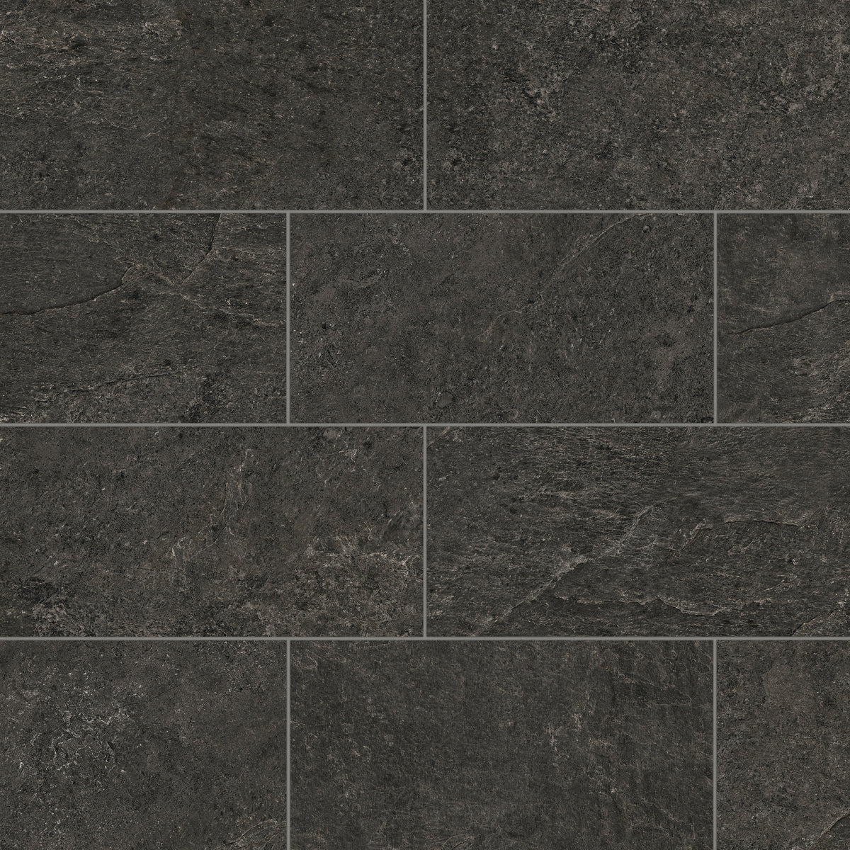 Bedrosians Farmhouse Living 12" x 24" Rectified Matte Porcelain Field Tile in Slate | Item Code 100007488