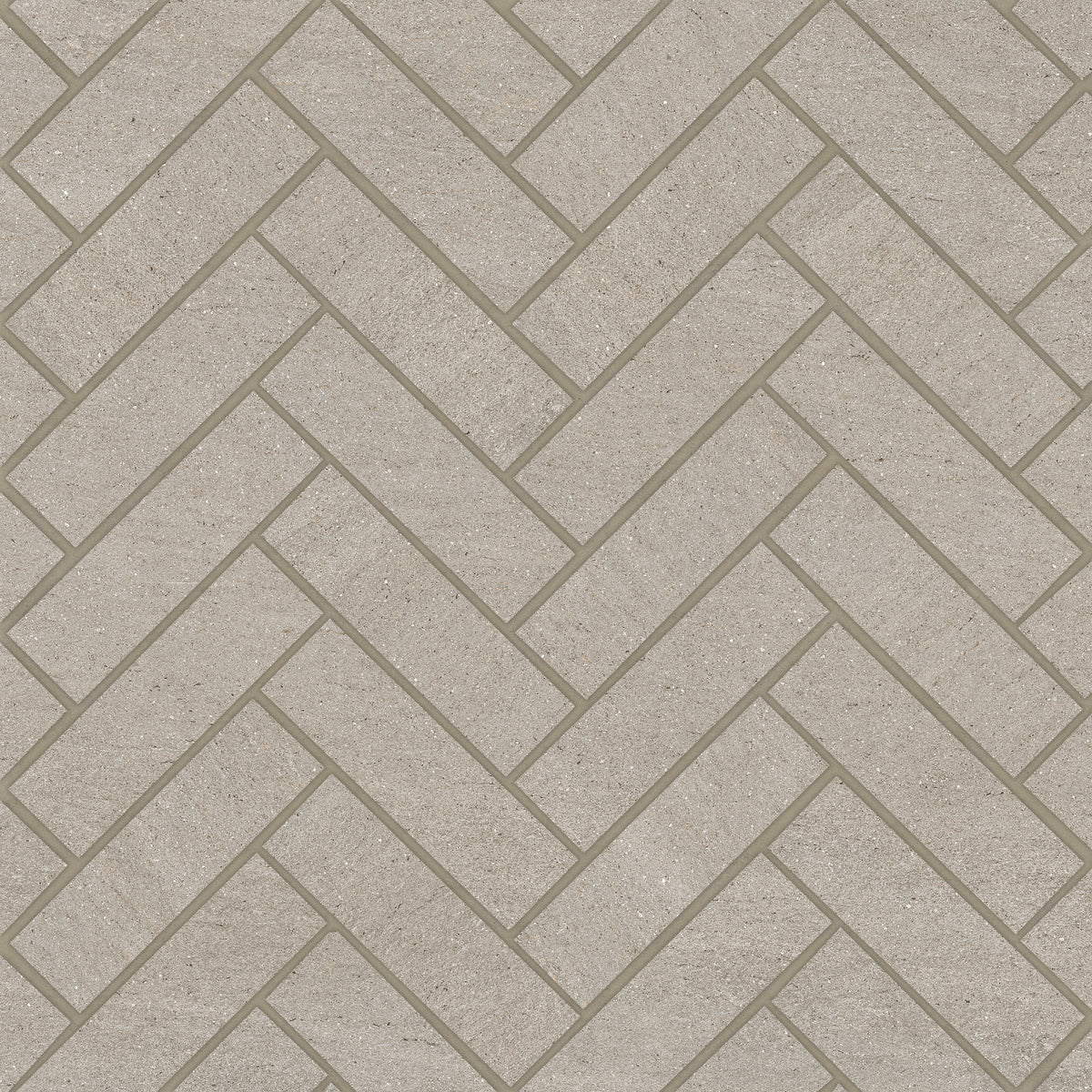 Bedrosians Magnifica Era 1" x 4" - 8mm Honed Porcelain Herringbone Mosaic Tile in Basalt Sand | Item Code 100007500