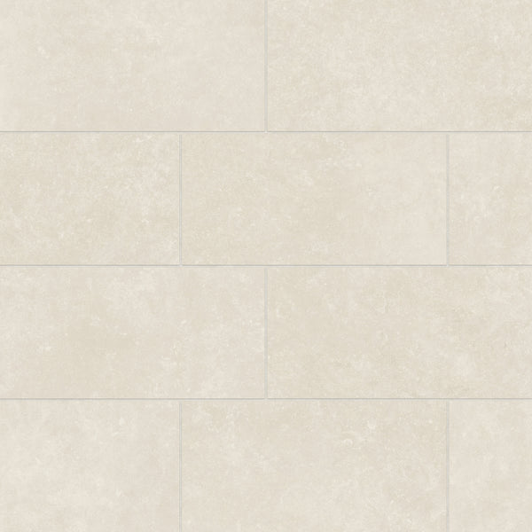 Bedrosians Bluerun 12" x 24" Matte Porcelain Field Tile in Antique White | Item Code 100008032