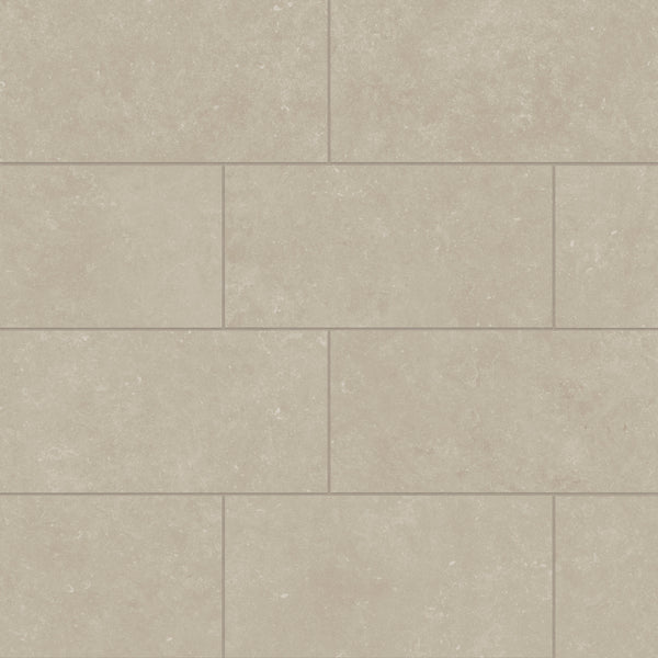 Bedrosians Bluerun 12" x 24" Matte Porcelain Field Tile in Historic Greige | Item Code 100008033