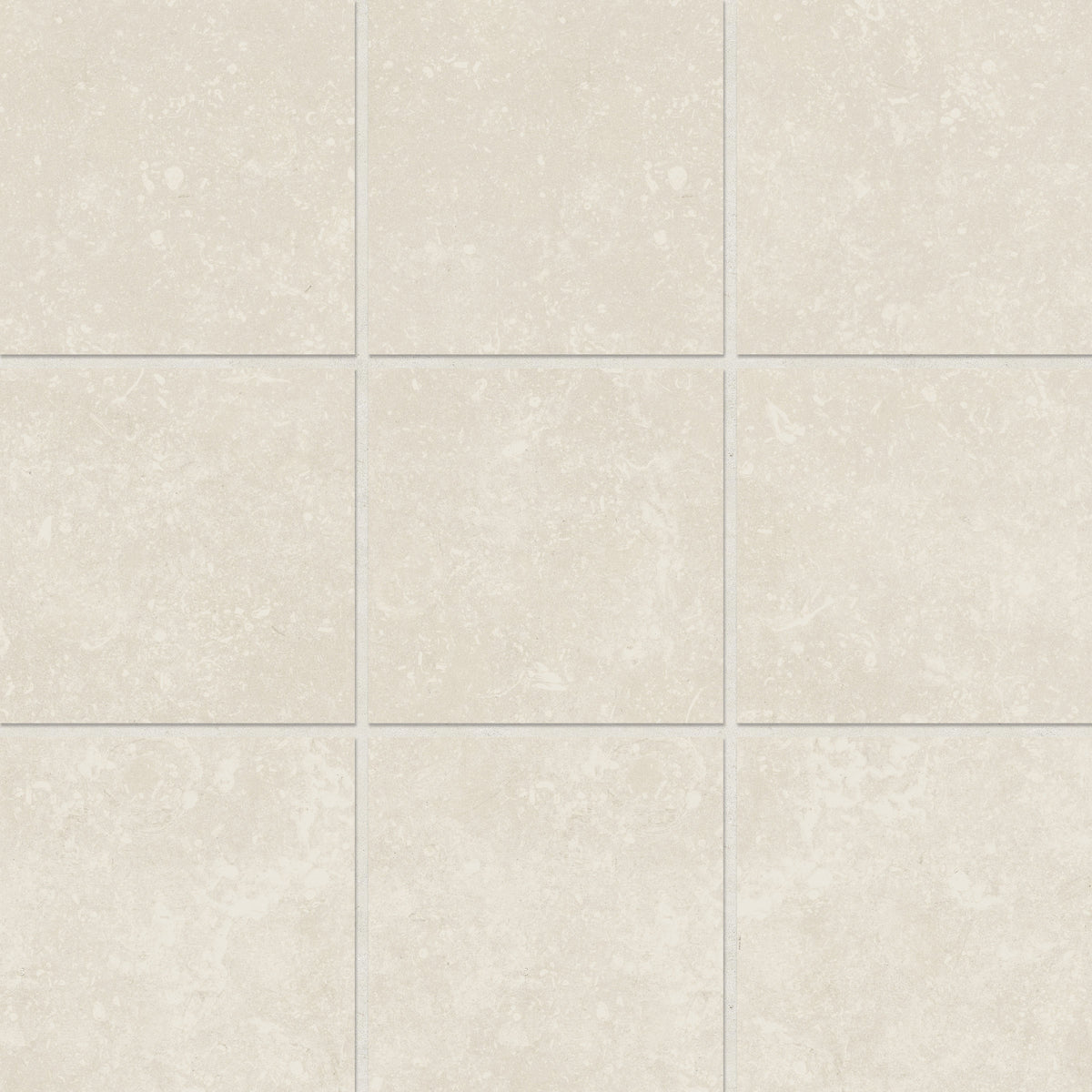 Bedrosians Bluerun 4" x 4" Matte Porcelain Mosaic Sheet in Antique White | Item Code 100008041