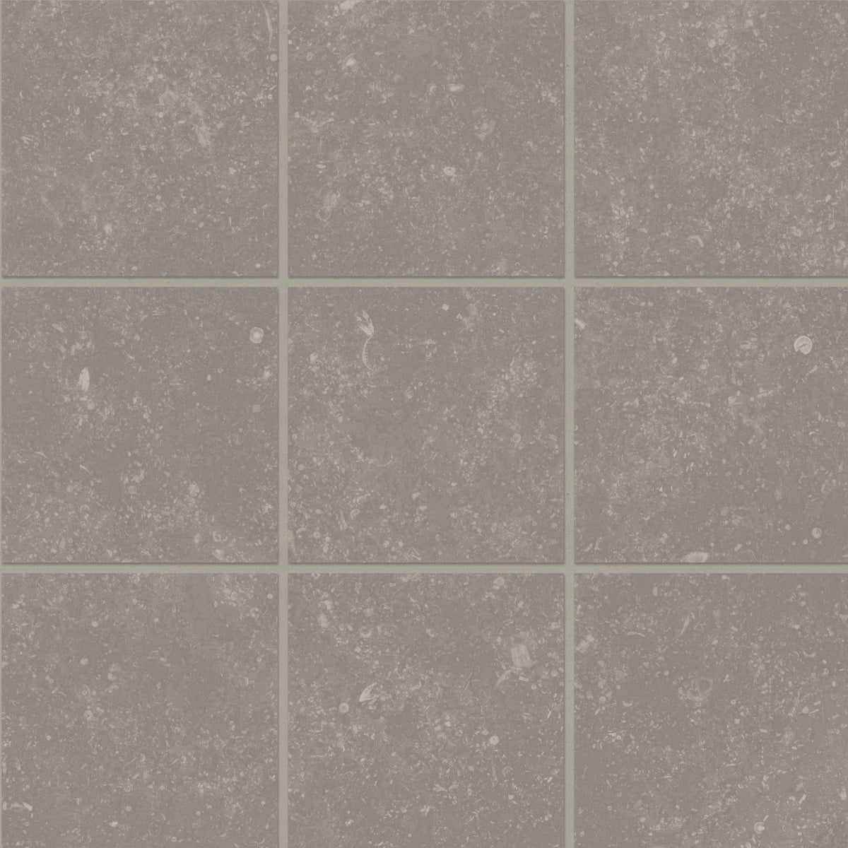 Bedrosians Bluerun 4" x 4" Matte Porcelain Mosaic Sheet in Atlas Gray | Item Code 100008043