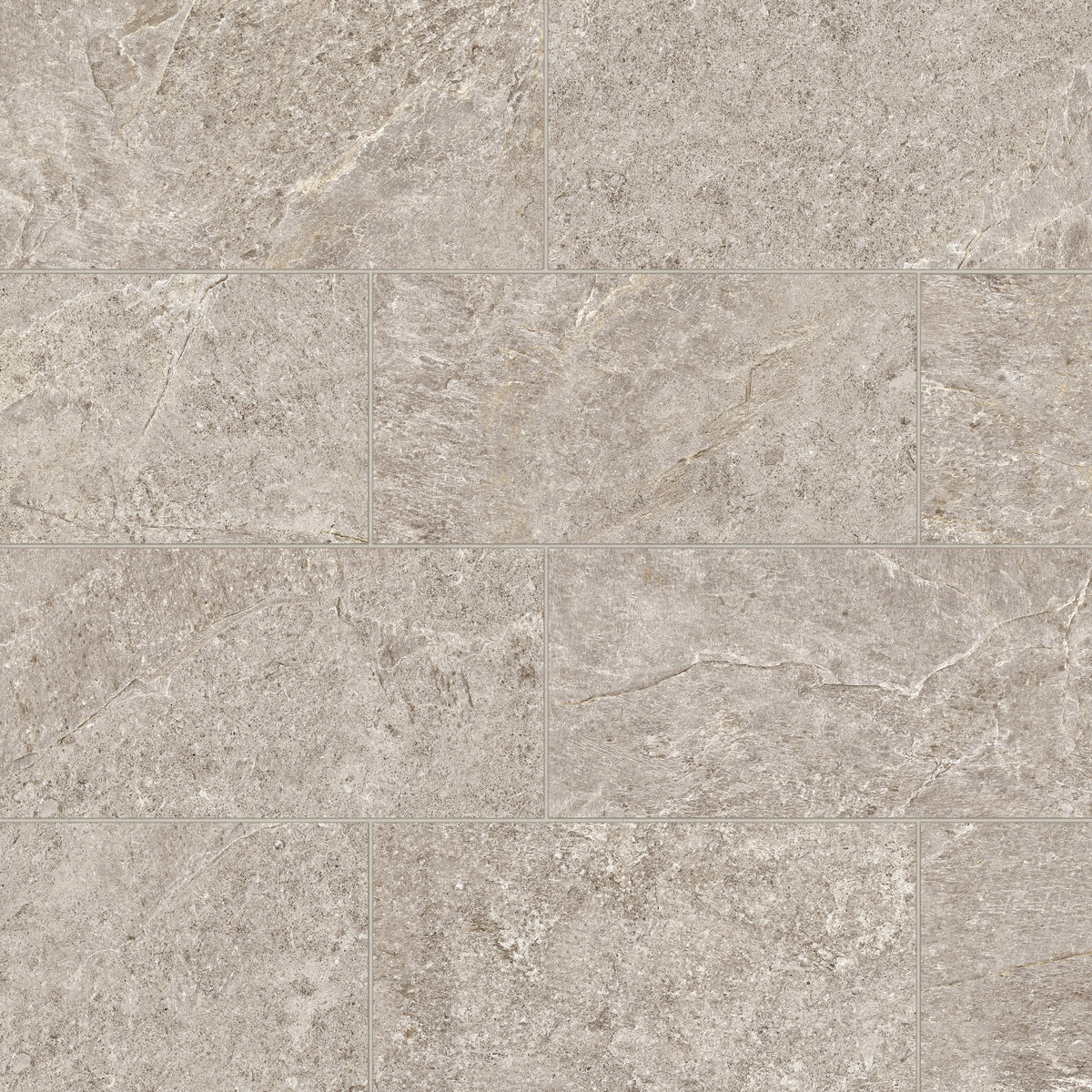 Bedrosians Farmhouse Living 12" x 24" Matte Porcelain Field Tile in Pewter Field | Item Code 100008055