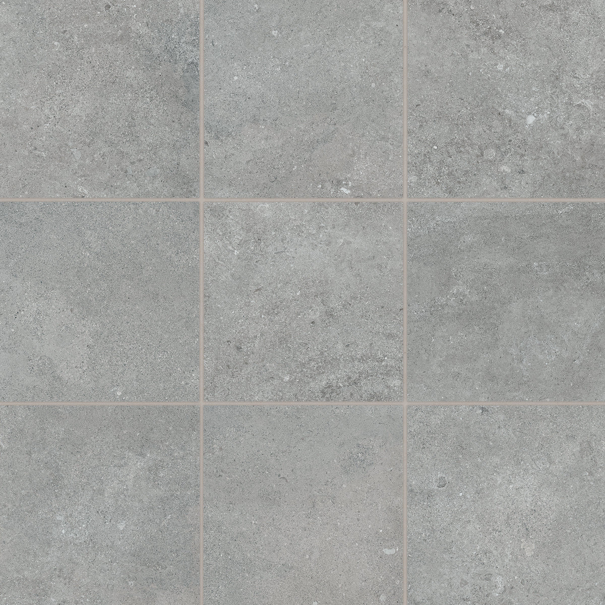 Bedrosians Ikonite 4" x 4" Honed Porcelain Mosaic in Grey | Item Code 100008720