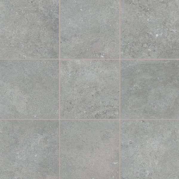 Bedrosians Ikonite 4" x 4" Honed Porcelain Mosaic in Grey | Item Code 100008720