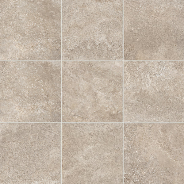 Bedrosians Ikonite 4" x 4" Honed Porcelain Mosaic in Walnut | Item Code 100008722